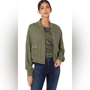 Jack by BB Dakota Women’s Flight Club Rayon Twill Bomber Jacket Size L